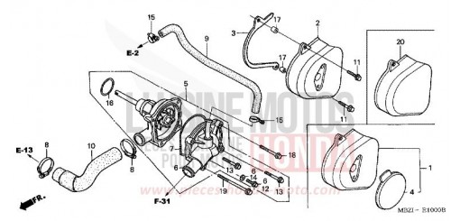 POMPE A EAU CB600F5 de 2005